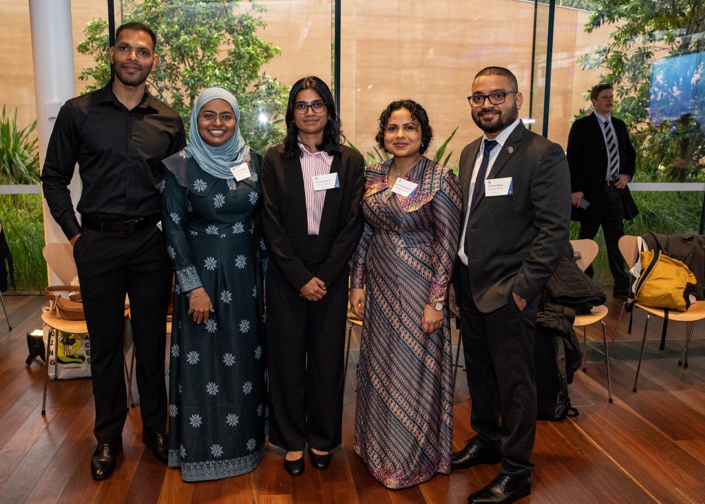Aishath pictured with other Maldivian scholars at the 2024 Scholars Forum.